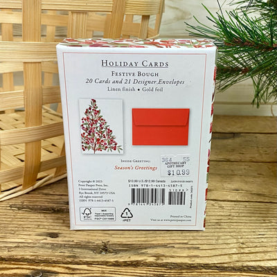 Festive Bough Boxed Christmas Cards