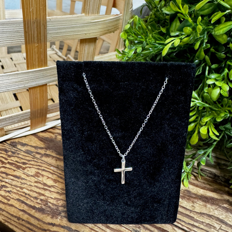 Sterling Silver Cross Dangle Necklace