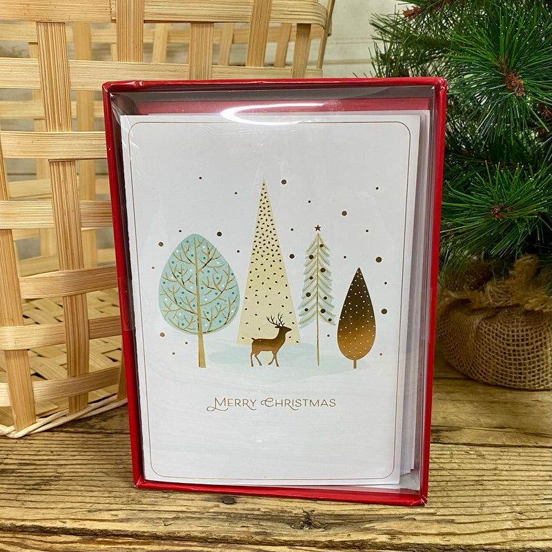 Golden Forest Boxed Christmas Cards