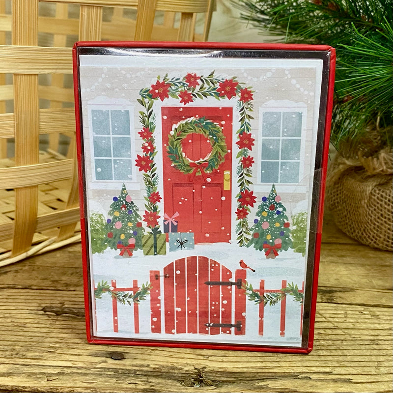 Welcoming Wreath Boxed Christmas Cards