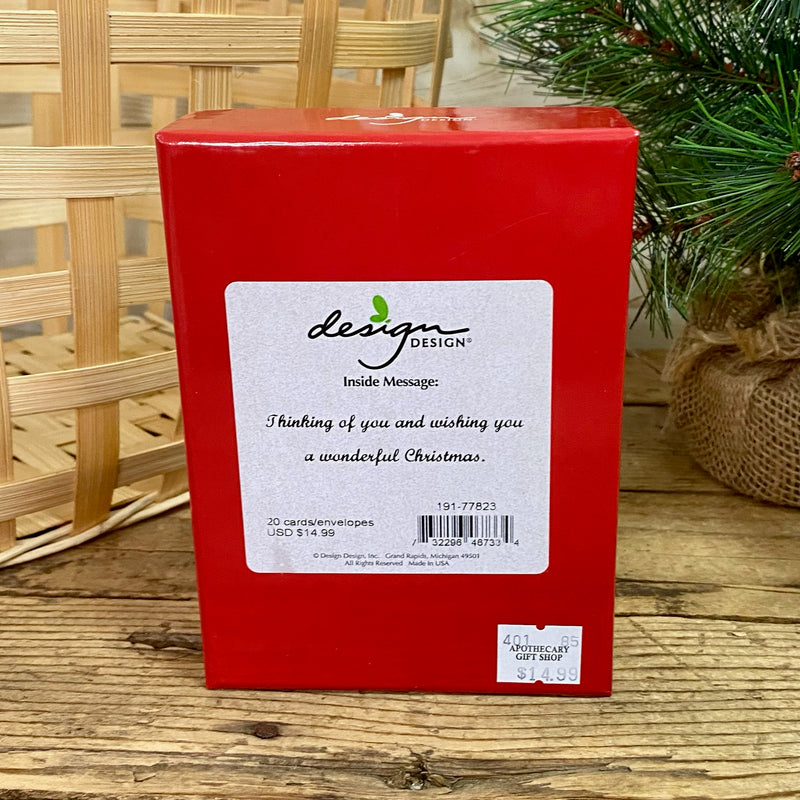Tinseled Tree Boxed Christmas Cards