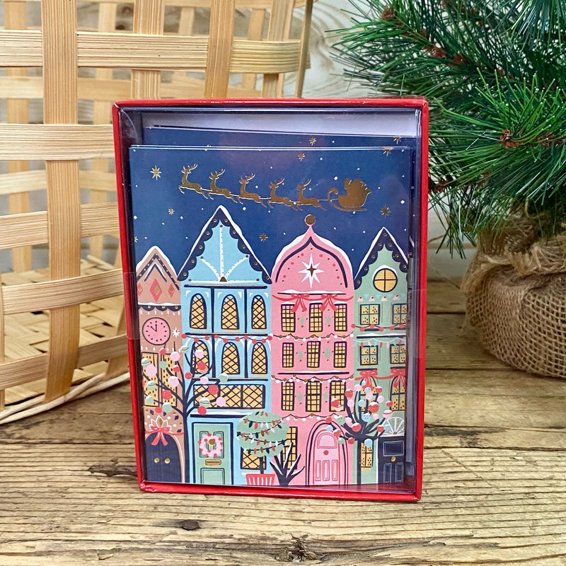 Cute Town Boxed Christmas Cards