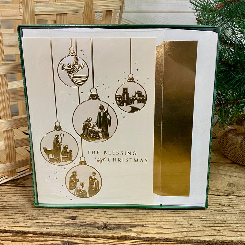 Nativity Ornaments Boxed Christmas Cards