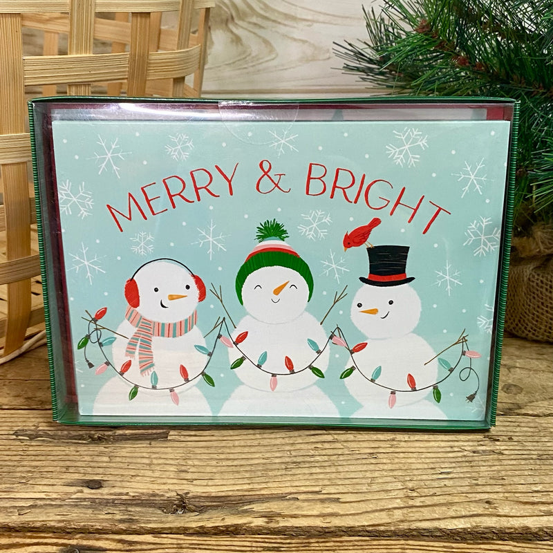 Merry Snowmen Boxed Christmas Cards