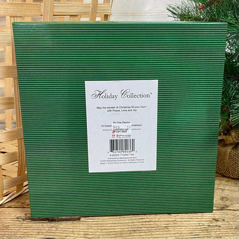 Frosted Tree Boxed Christmas Cards
