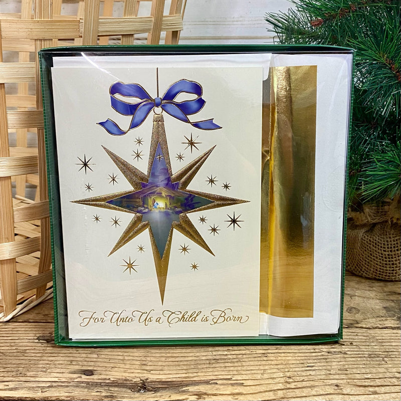 Nativity Star Boxed Christmas Cards