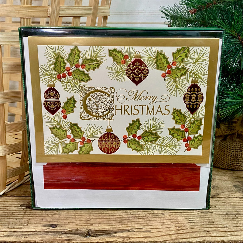 Antique Holiday Boxed Christmas Cards