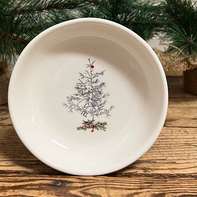 Christmas Farmhouse Shallow Bowl