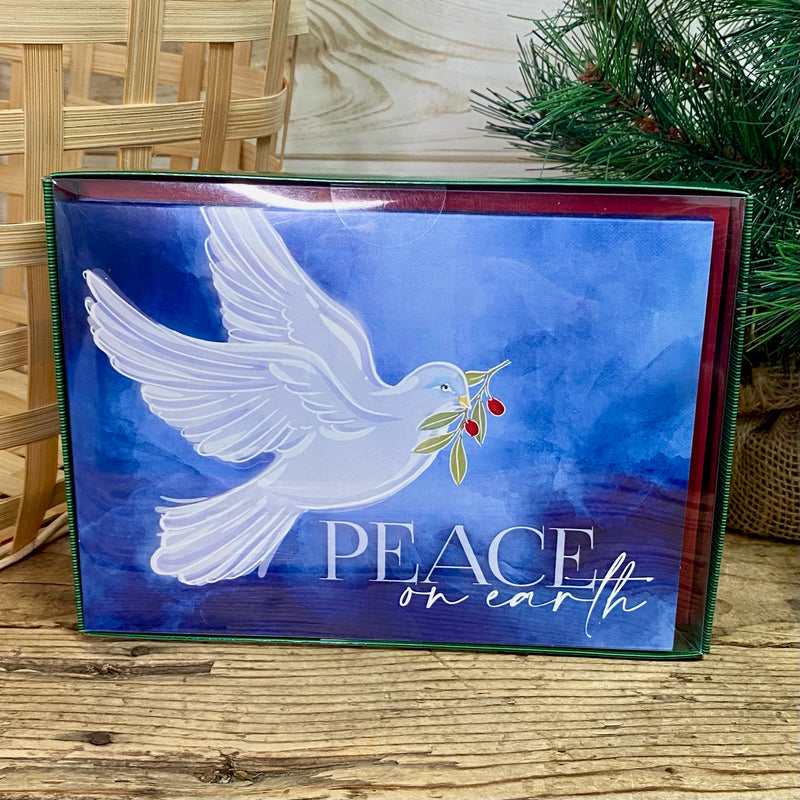 Glowing Dove Boxed Christmas Cards