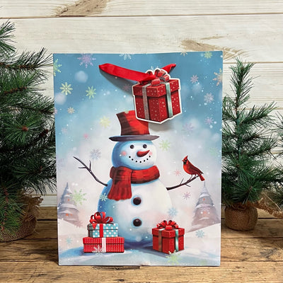 Cool Blue Christmas Gift Bags