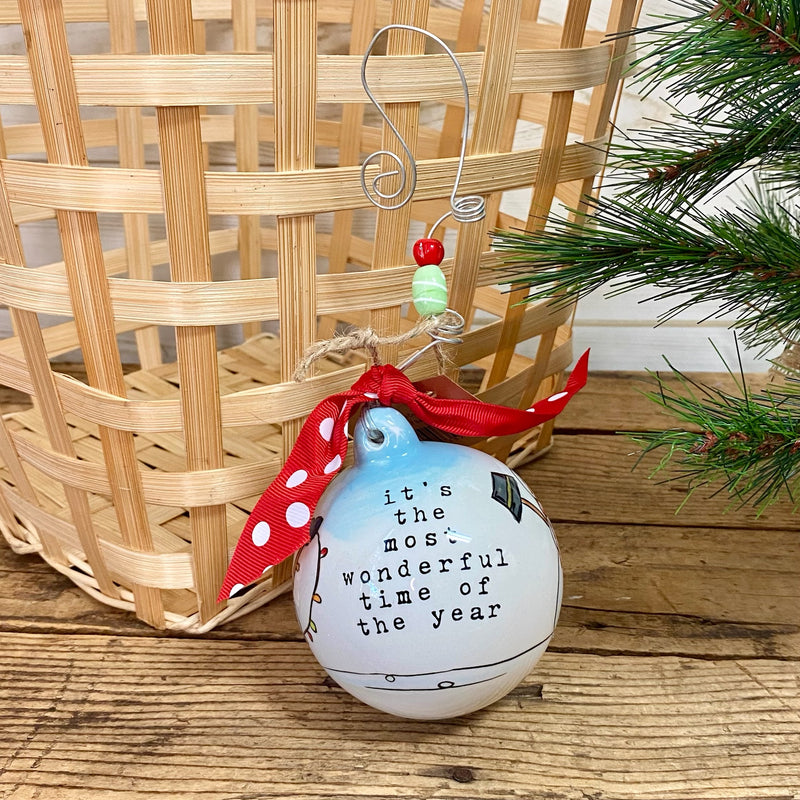 Most Wonderful Time Snowmen Ornament