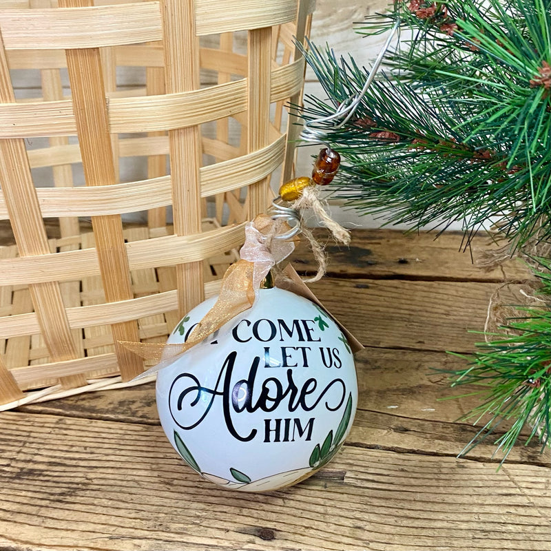 Let Us Adore Him Ornament