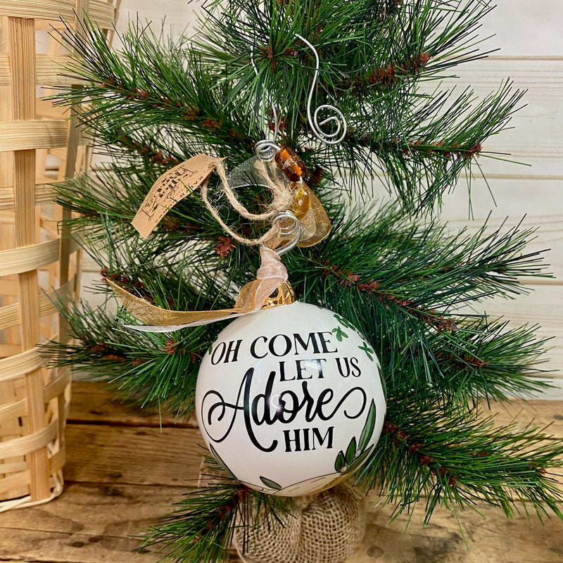Let Us Adore Him Ornament