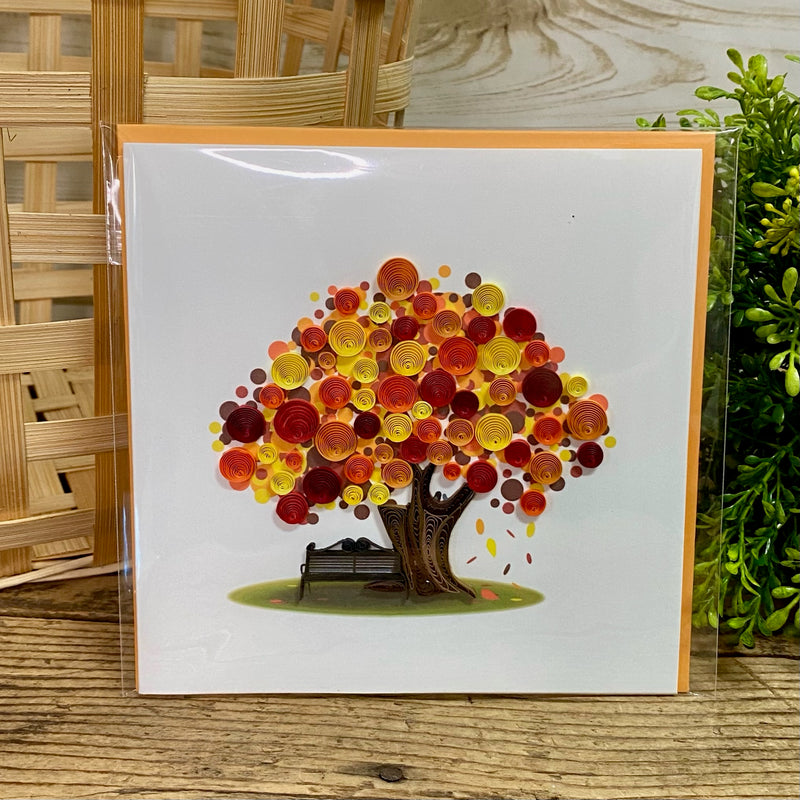 Autumn Tree Quilling Card