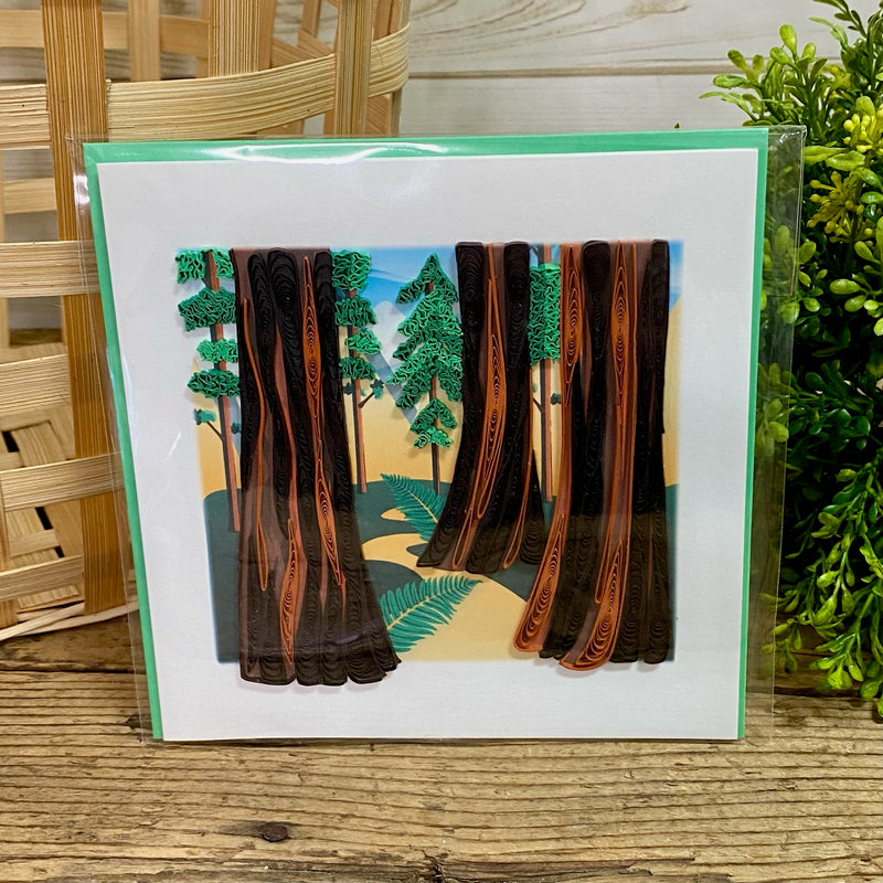 Redwood Trees Quilling Cards