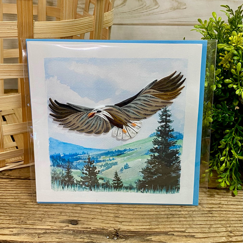 Soaring Eagle Quilling Card