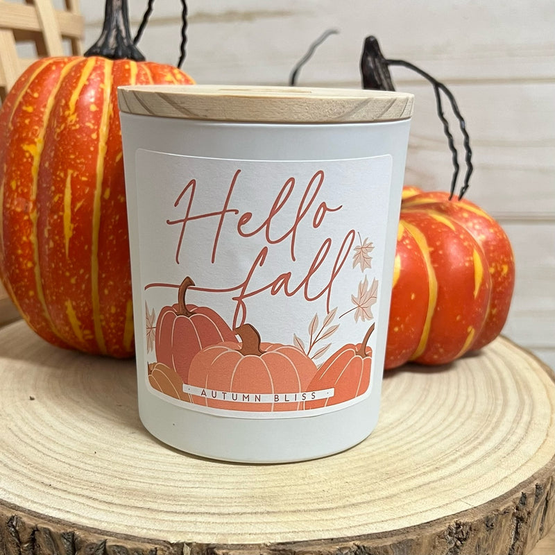 Hello Fall Candle