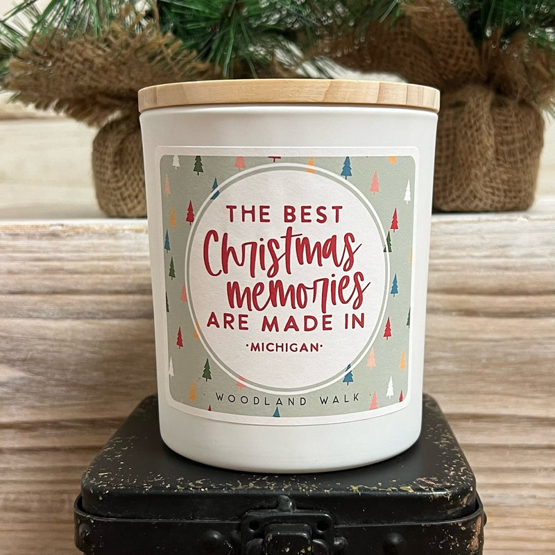 Christmas Memories Made in Michigan Candle