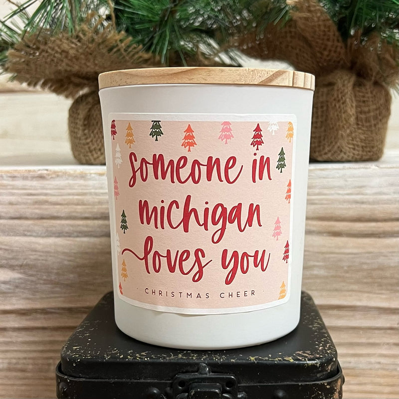 Someone in Michigan Loves You Candle