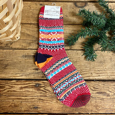 World's Softest Holiday Crew Socks