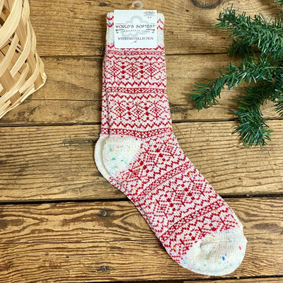 World's Softest Holiday Confetti Crew Socks