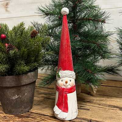 Cone Snowmen with Red Hats