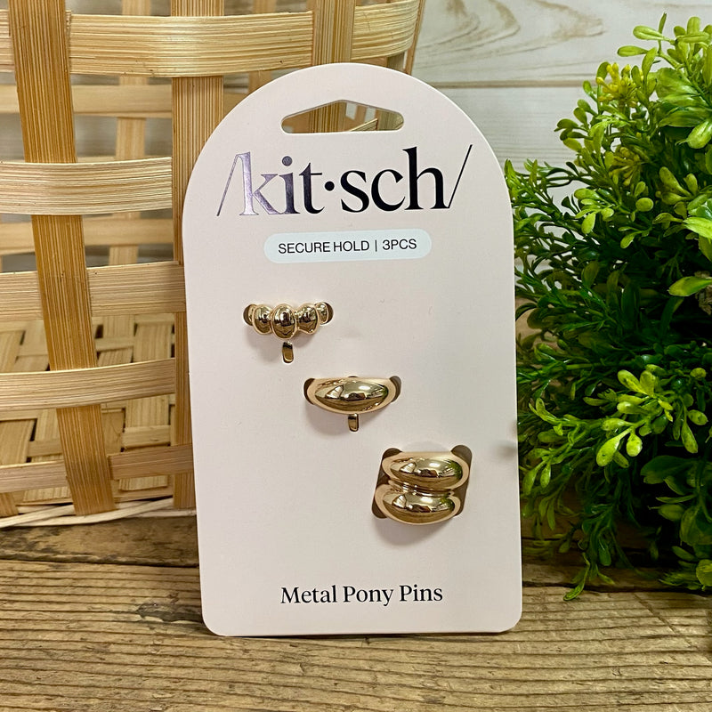 Gold Metal Pony Pins by Kitsch