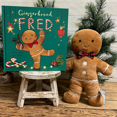 Gingerbread Fred Book Jellycat