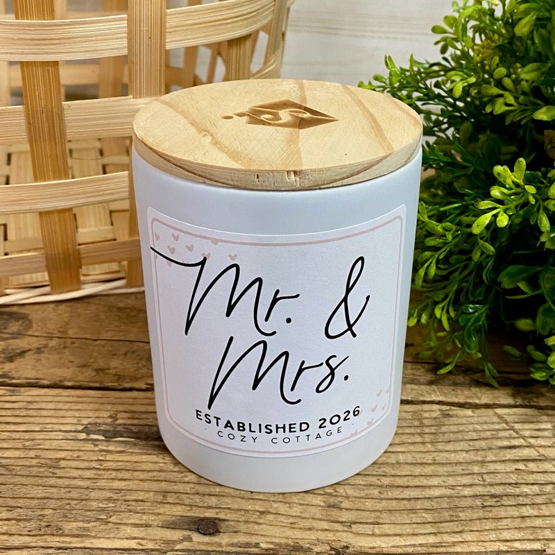 Mr. & Mrs. 2026 Candle
