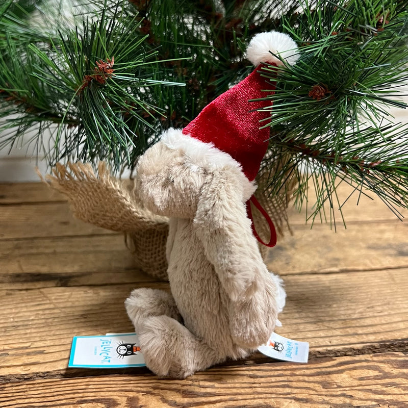 Bashful Christmas Bunny Ornament Jellycat