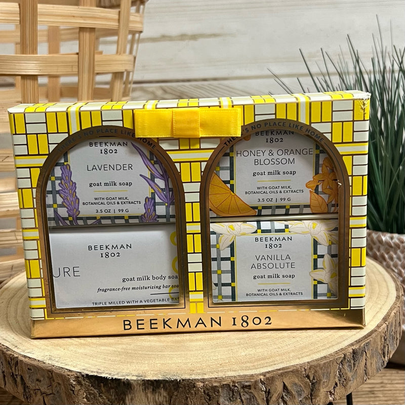 Beekman Goat Milk Bar Soap Gift Set Sampler 4pc