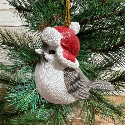 Bird Ornaments with Festive Hat