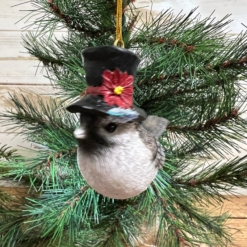 Bird Ornaments with Festive Hat