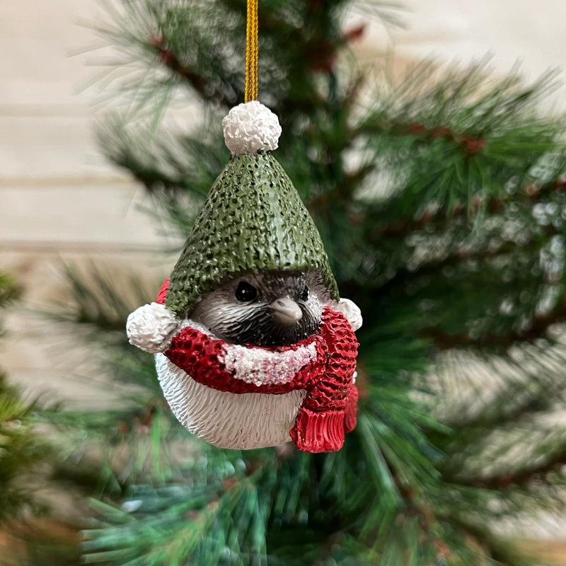 Bird Ornaments with Festive Hat