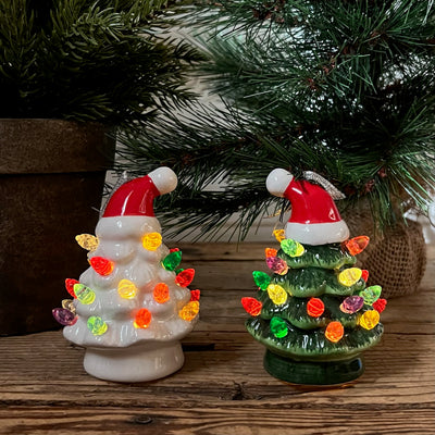 Ceramic Tree with Light Ornament