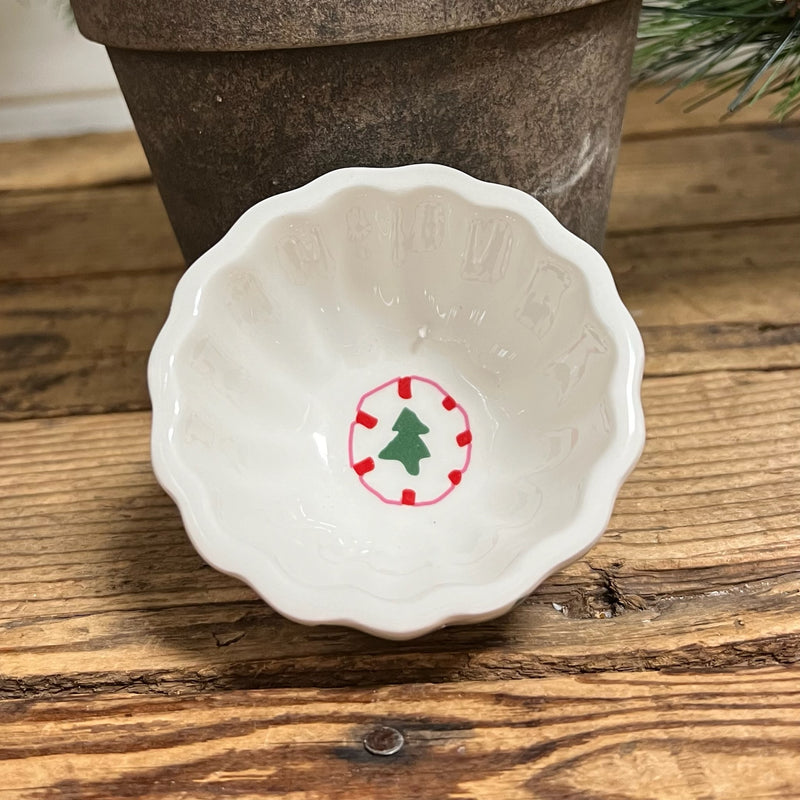 Tree & Candy Cane Dip Bowls