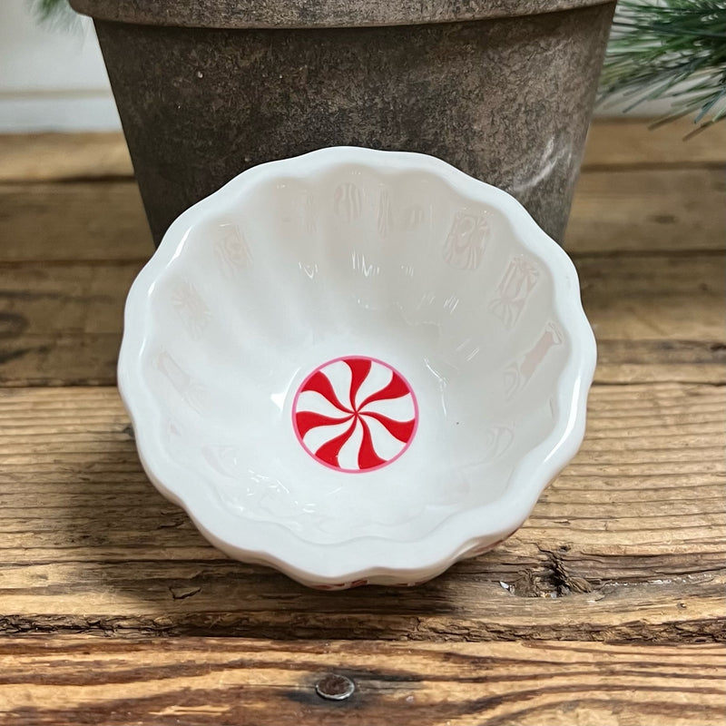 Tree & Candy Cane Dip Bowls