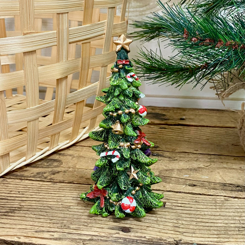 Decorated Resin Christmas Trees