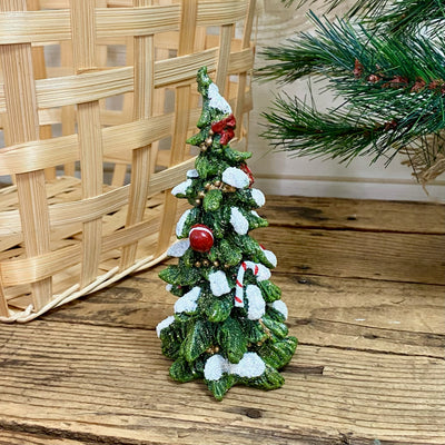 Decorated Resin Christmas Trees