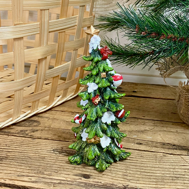 Decorated Resin Christmas Trees