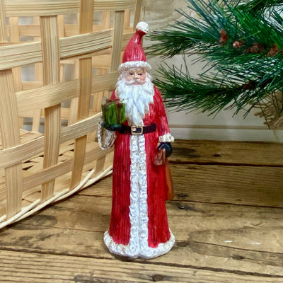 Resin Red and White Santas