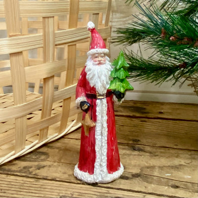 Resin Red and White Santas