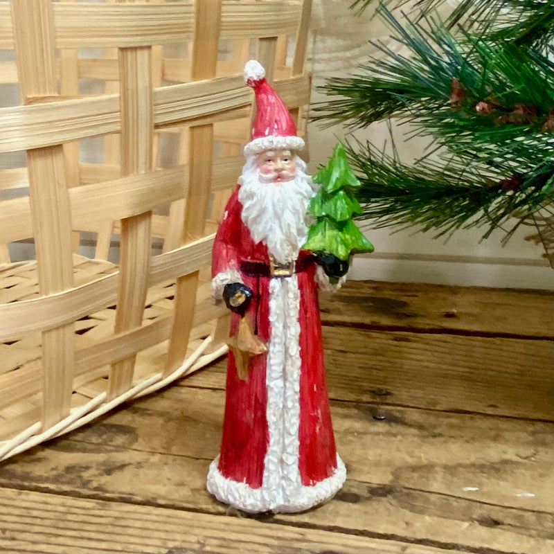 Resin Red and White Santas
