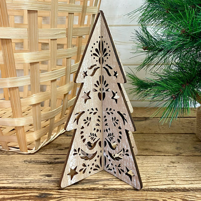 Wood Cut Christmas Trees