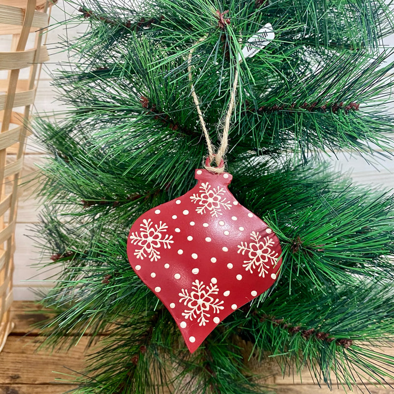 Metal Scandinavian Snowflake Ornaments