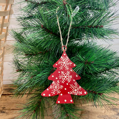 Metal Scandinavian Snowflake Ornaments