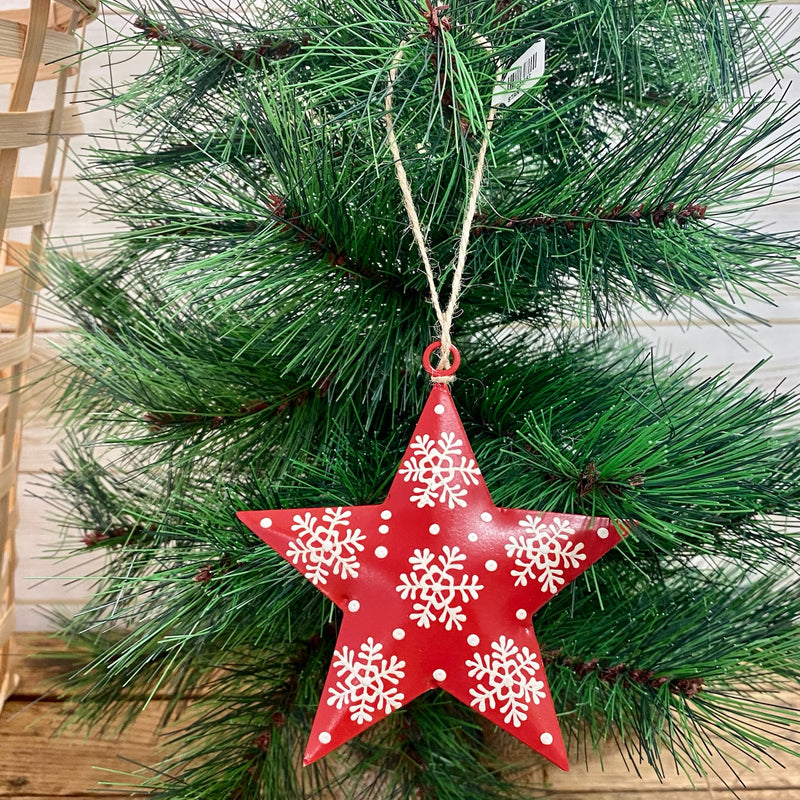 Metal Scandinavian Snowflake Ornaments