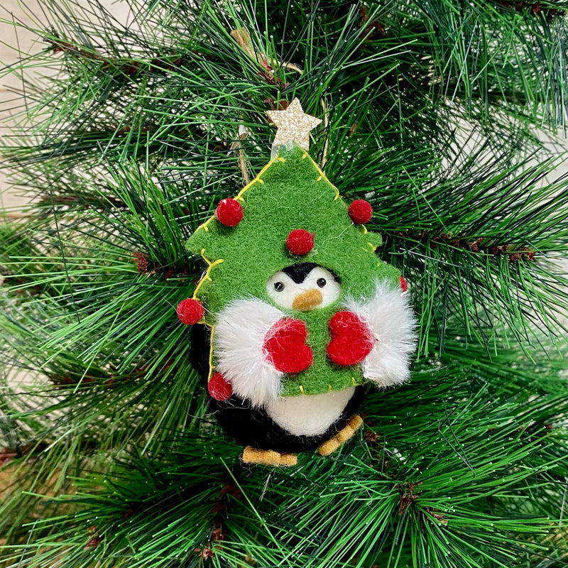 Penguin Christmas Tree Ornament