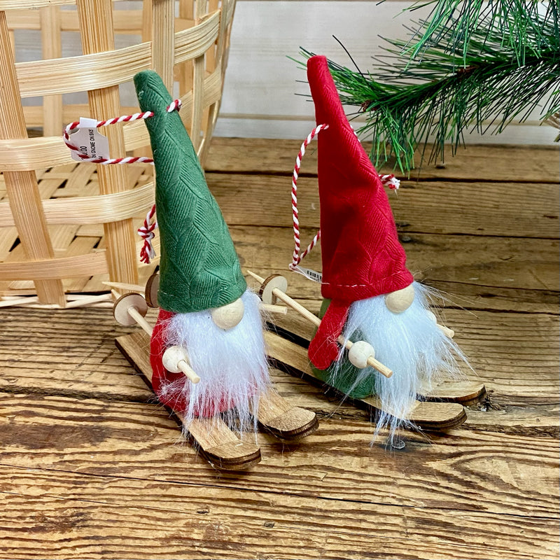 Gnomes On Skis Ornaments
