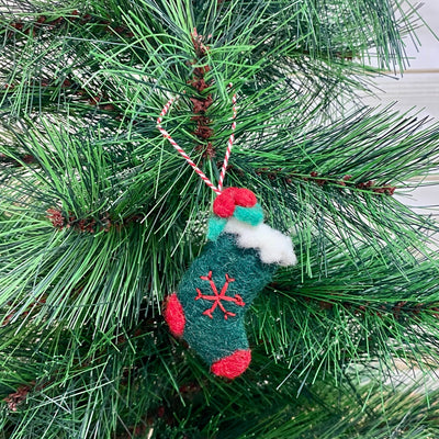 Mini Felt Stocking Ornaments